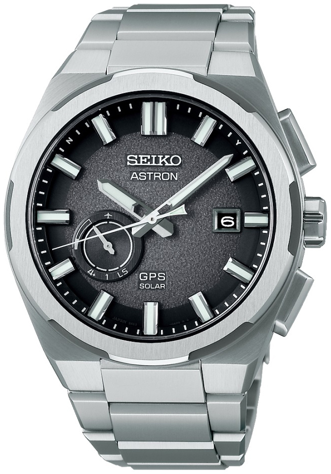 Seiko Herrklocka SSJ025J1 Astron Grå/Titan Ø42 mm - Seiko