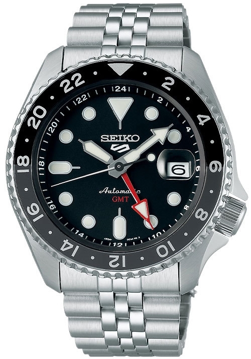 Seiko 5 Sports Herrklocka SSK001K1 Svart/Stål Ø42.5 mm - Seiko