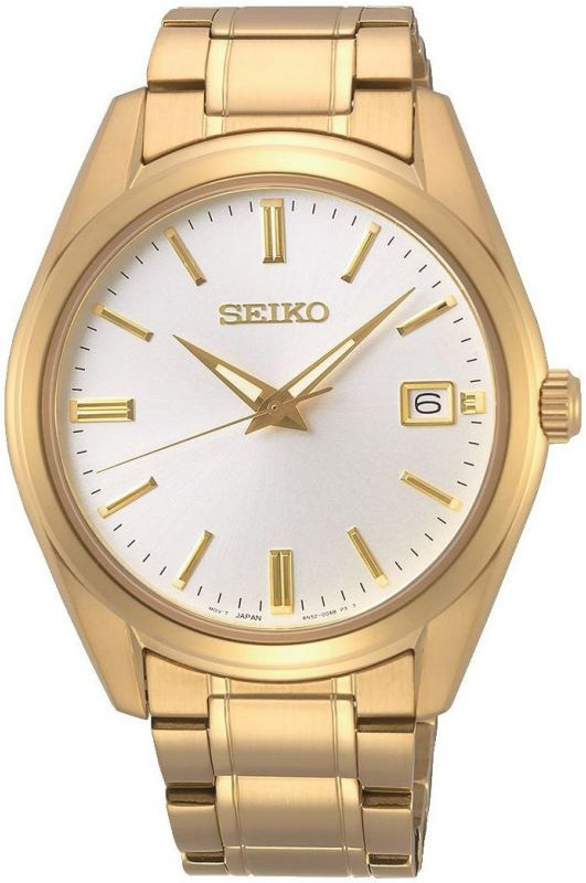 Seiko Herrklocka SUR314P1 Conceptual Vit/Gulguldtonat stål Ø40 mm - Seiko