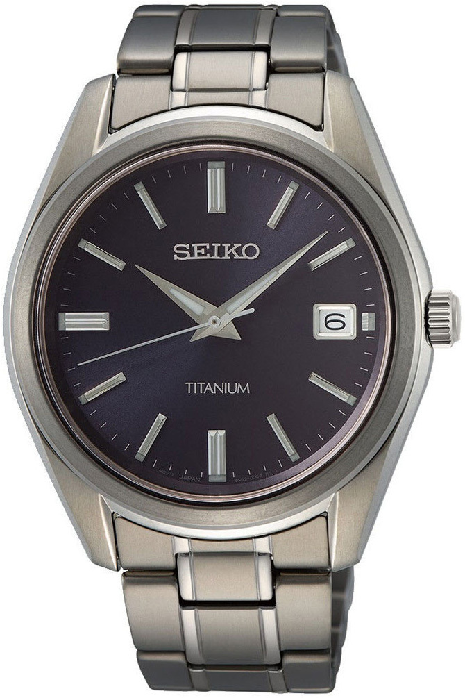 Seiko Herrklocka SUR373P1 Blå/Titan Ø40.2 mm - Seiko