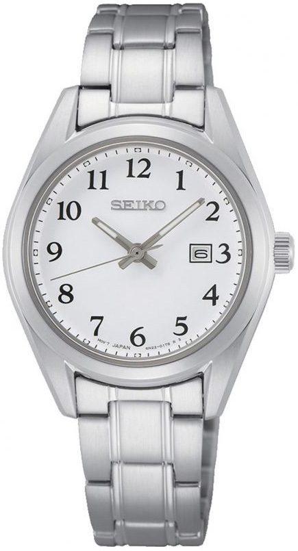 Seiko Damklocka SUR465P1 Neo Classic Vit/Stål Ø30 mm - Seiko