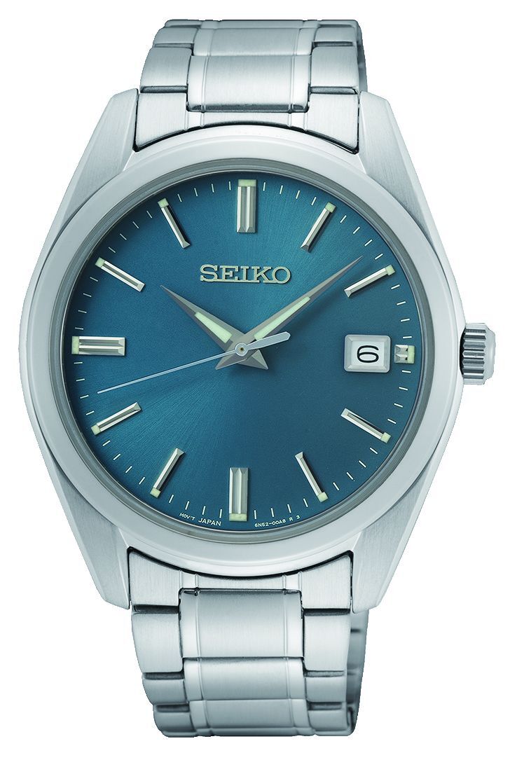 Seiko Herrklocka SUR525P1 Classic Blå/Stål Ø40 mm - Seiko