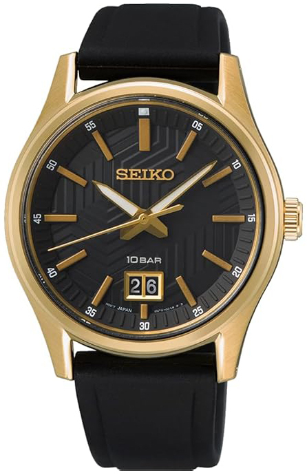 Seiko Herrklocka SUR560P1 Sport Svart/Gummi Ø39.5 mm - Seiko