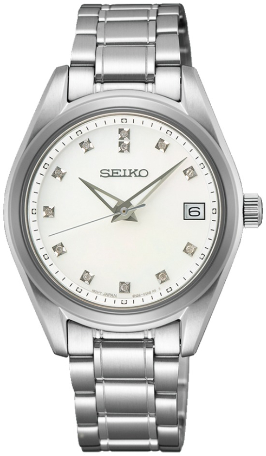 Seiko Damklocka SUR579P1 Classic Vit/Stål Ø32 mm - Seiko