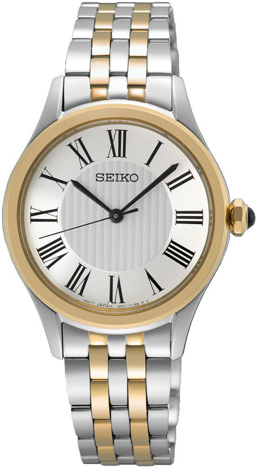 Seiko Damklocka SUR612P1 Classic Silverfärgad/Gulguldtonat stål - Seiko