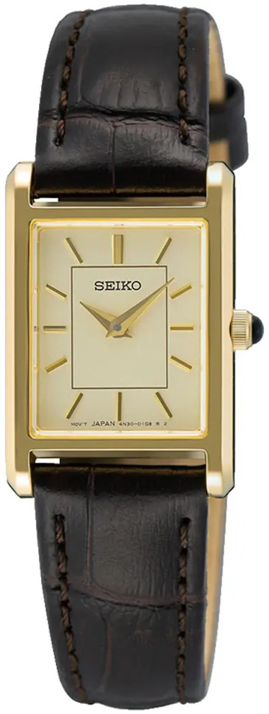 Seiko Damklocka SWR110P1 Classic Guld/Läder - Seiko