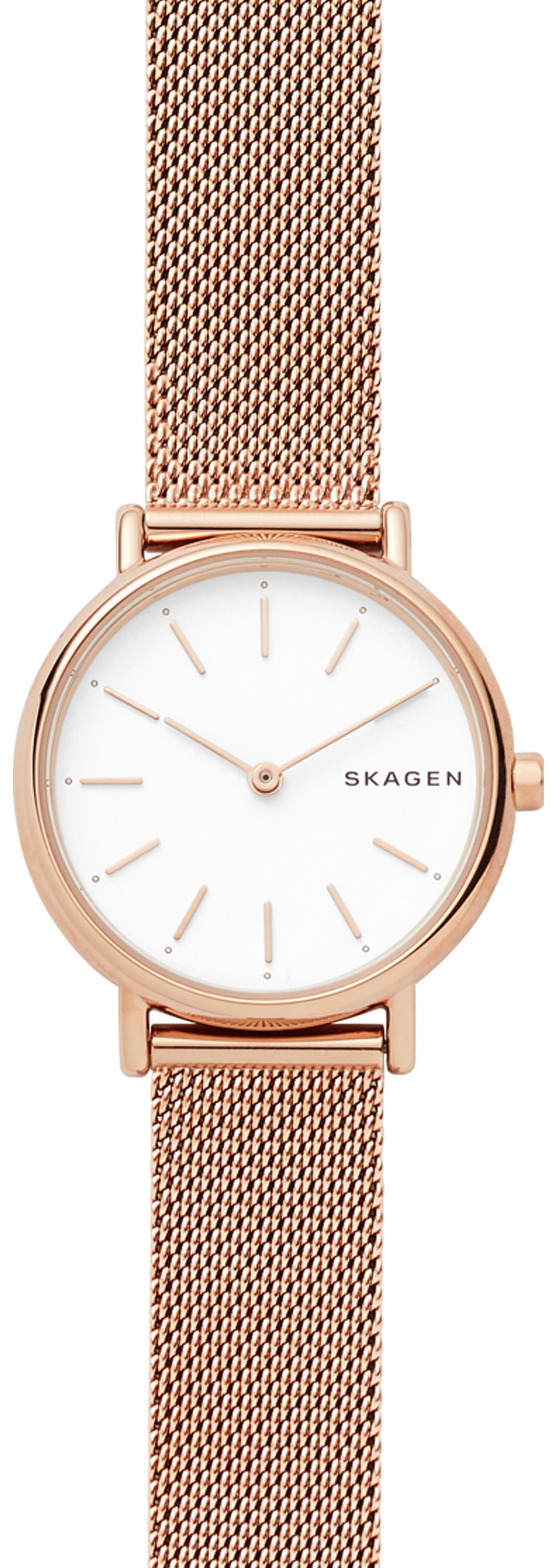 Skagen Damklocka SKW2694 Signatur Vit/Roséguldstonat stål Ø30 mm - Skagen