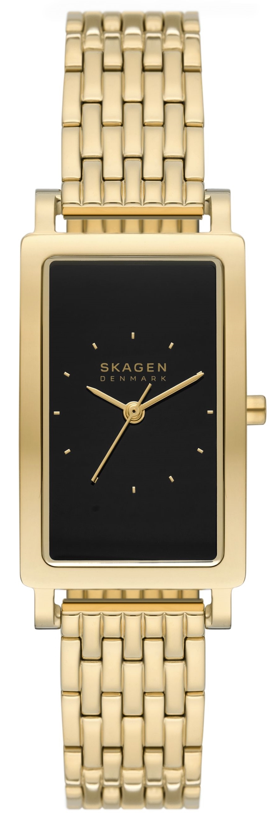 Skagen Damklocka SKW3113 Hagen Svart/Guldtonat stål Ø43 mm - Skagen