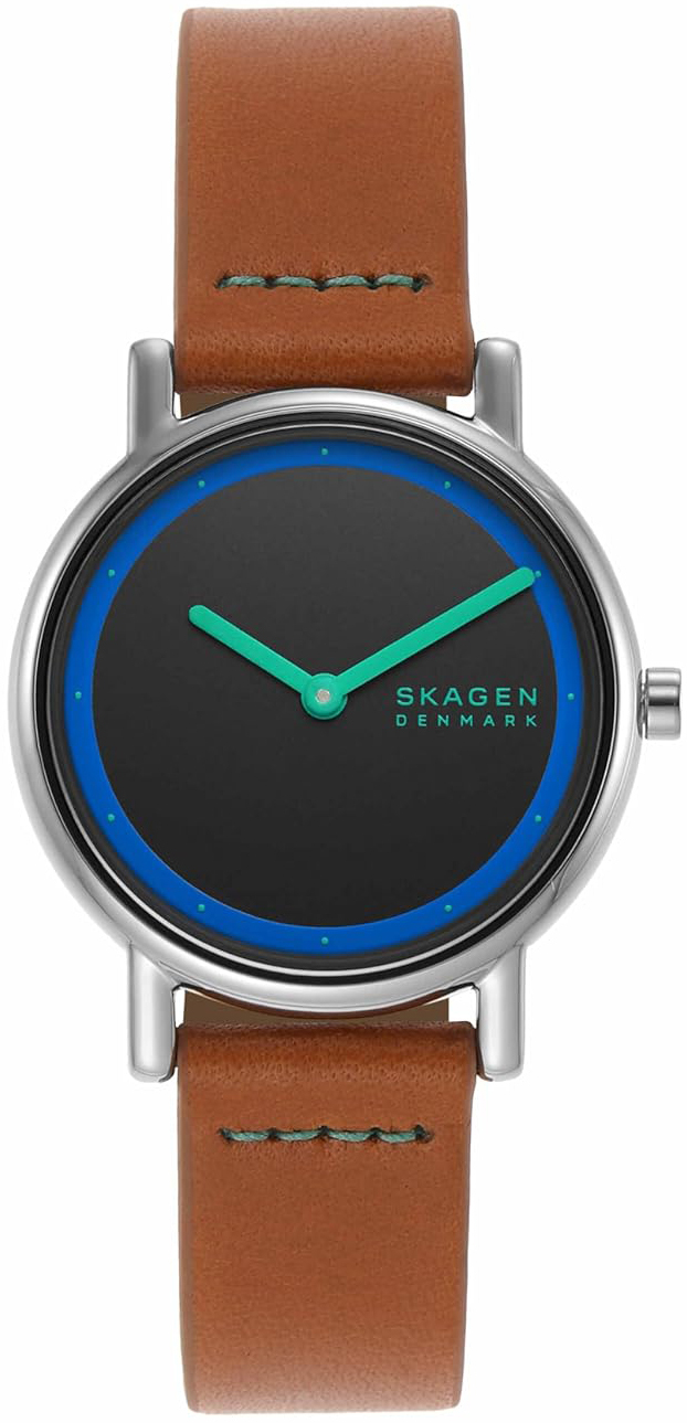 Skagen Damklocka SKW3116 Signatur Lille Svart/Läder Ø43 mm - Skagen