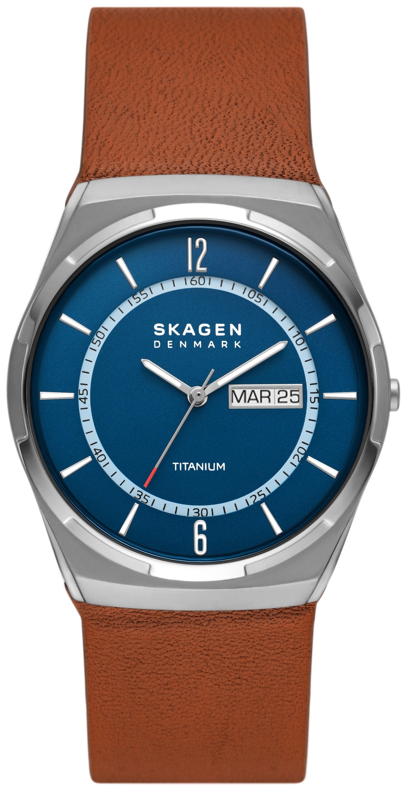 Skagen SKW6906 Melbye Titanium Blå/Läder Ø40 mm