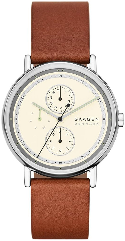 Skagen Herrklocka SKW6942 Signatur Beige/Läder Ø40 mm - Skagen