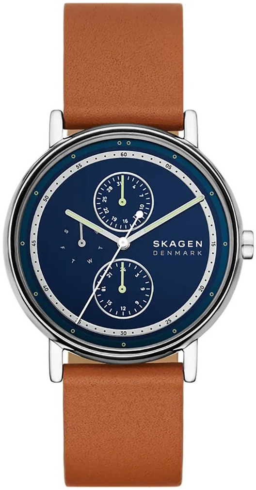 Skagen Herrklocka SKW6943 Signatur Blå/Läder Ø40 mm - Skagen