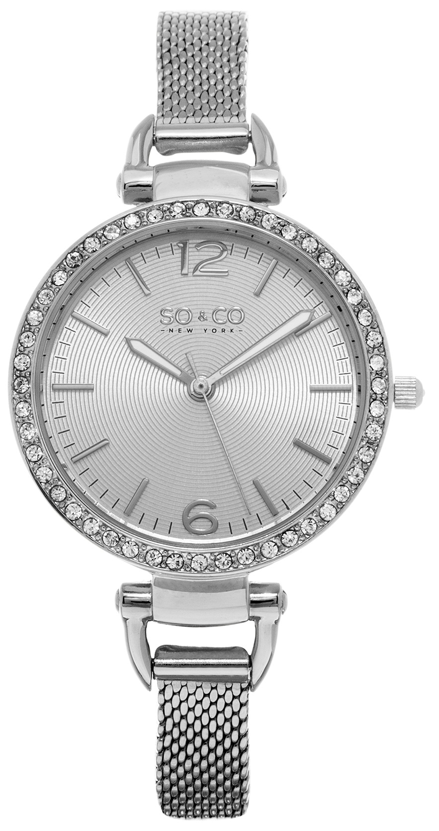 So & Co New York Damklocka 5061M.1 Studio Silverfärgad/Stål - So & Co New York