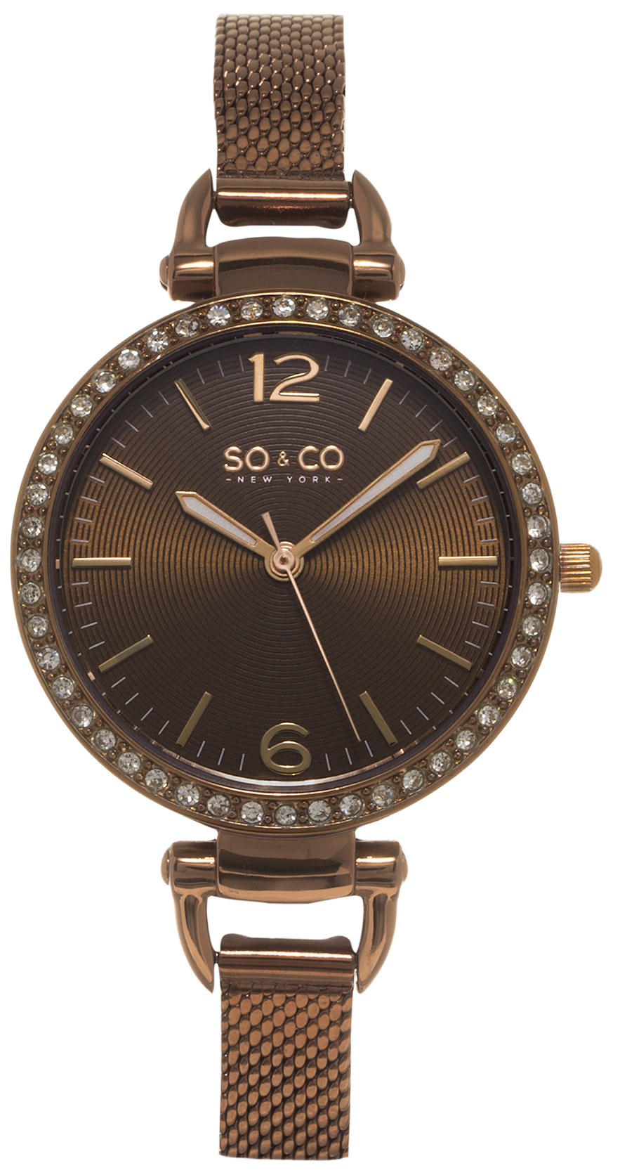 So & Co New York Damklocka 5061M.4 Studio Brun/Stål Ø32 mm - So & Co New York