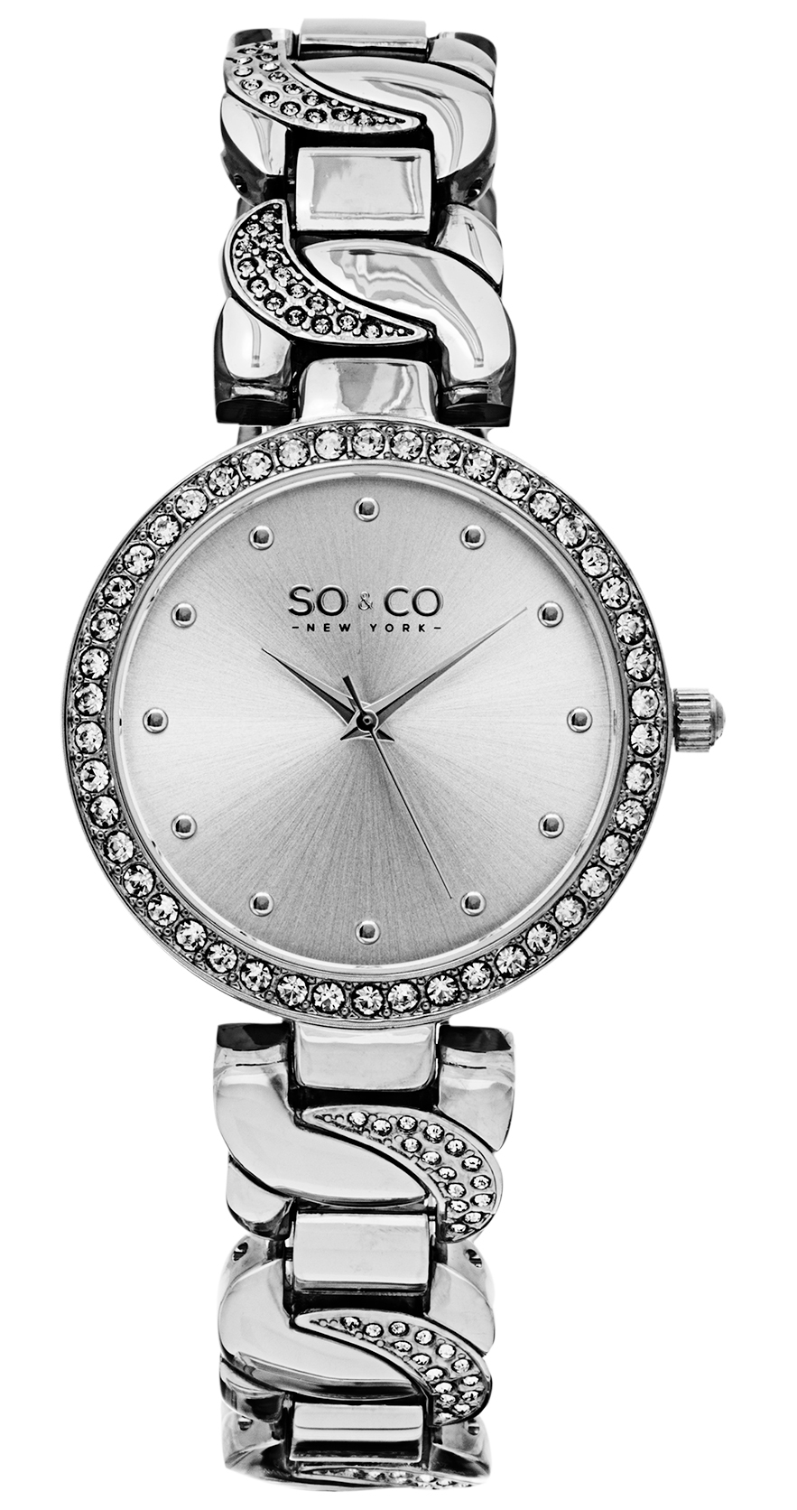 So & Co New York Damklocka 5062.1 SoHo Silverfärgad/Stål Ø36 mm - So & Co New York