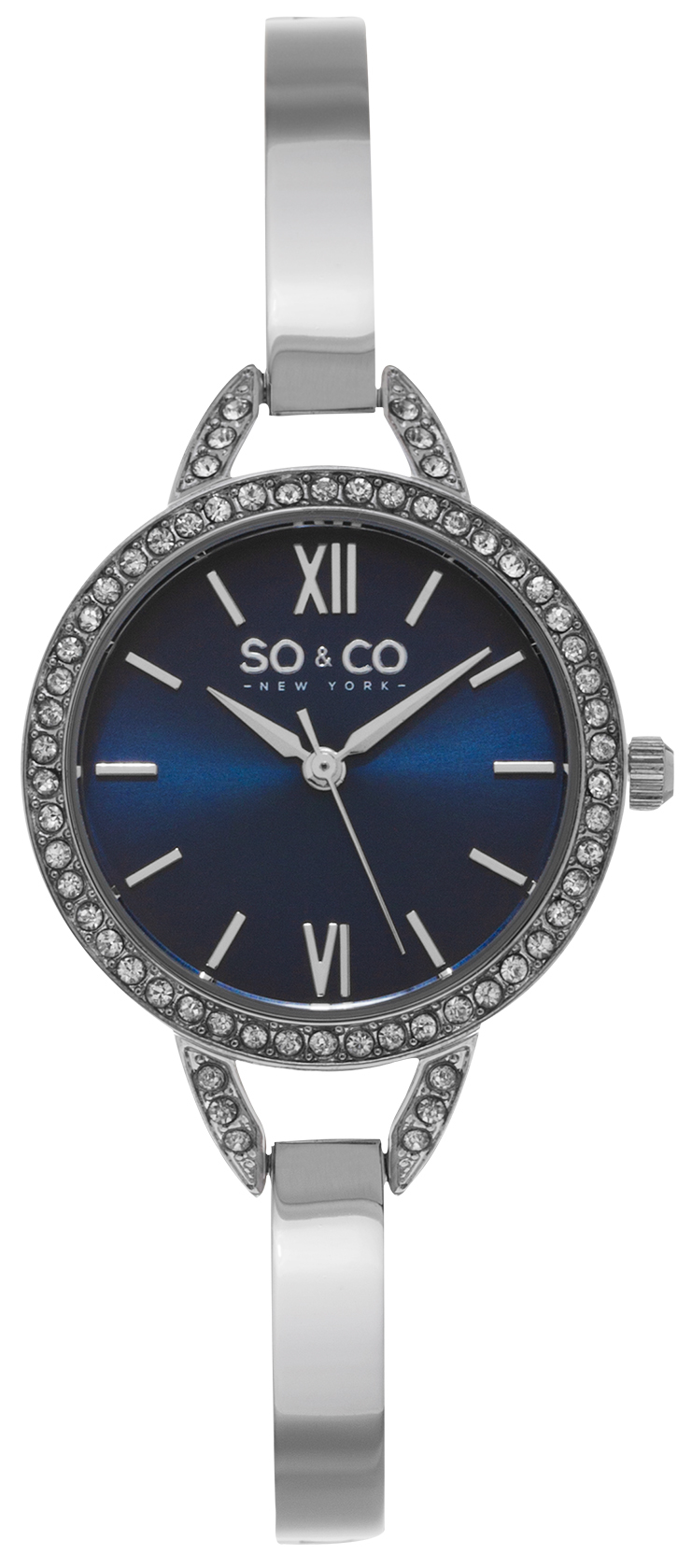 So & Co New York Damklocka 5088.2 Studio Blå/Stål Ø30 mm - So & Co New York