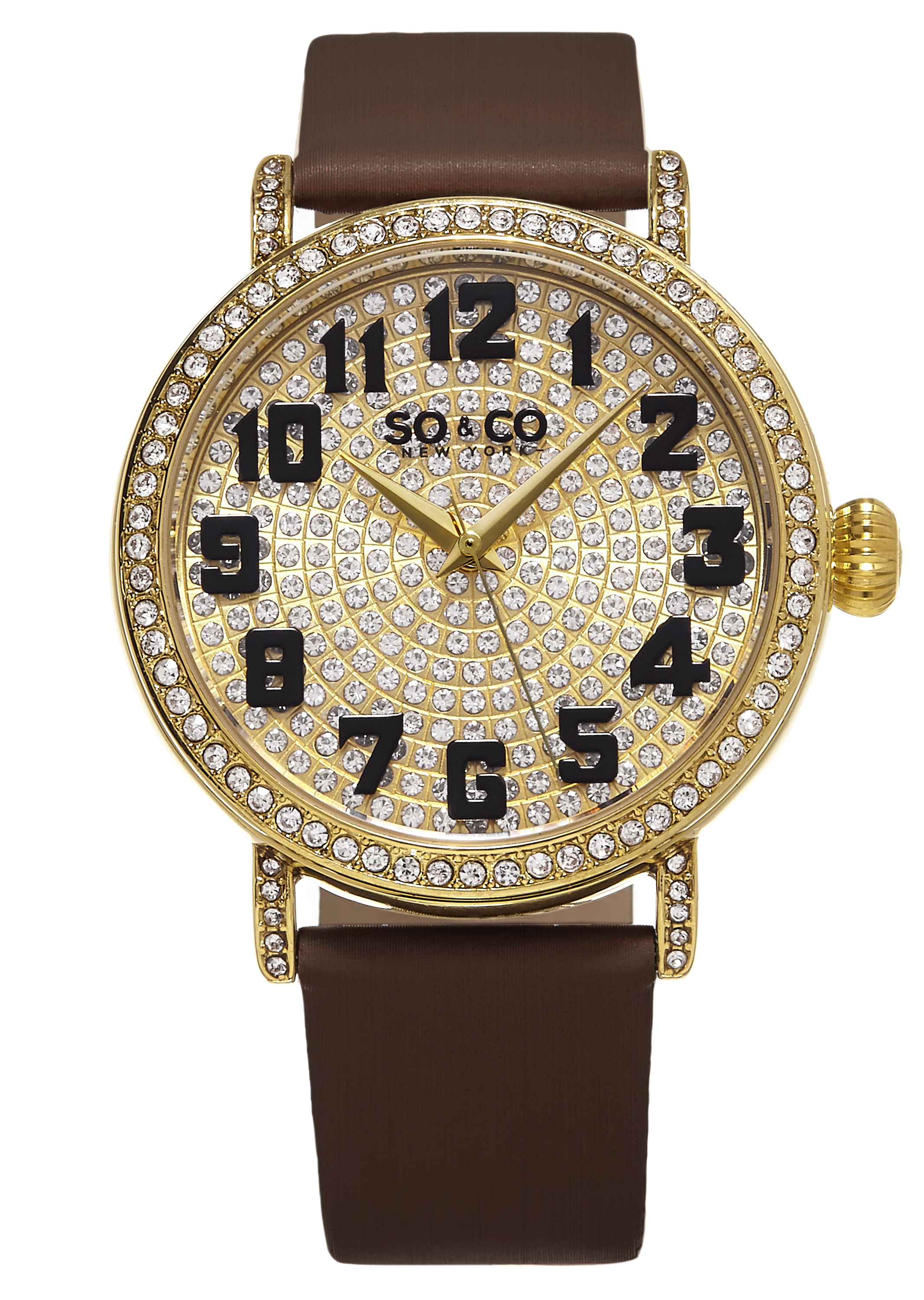 So & Co New York Damklocka 5221.2 Uptown Guld/Satin Ø40 mm - So & Co New York