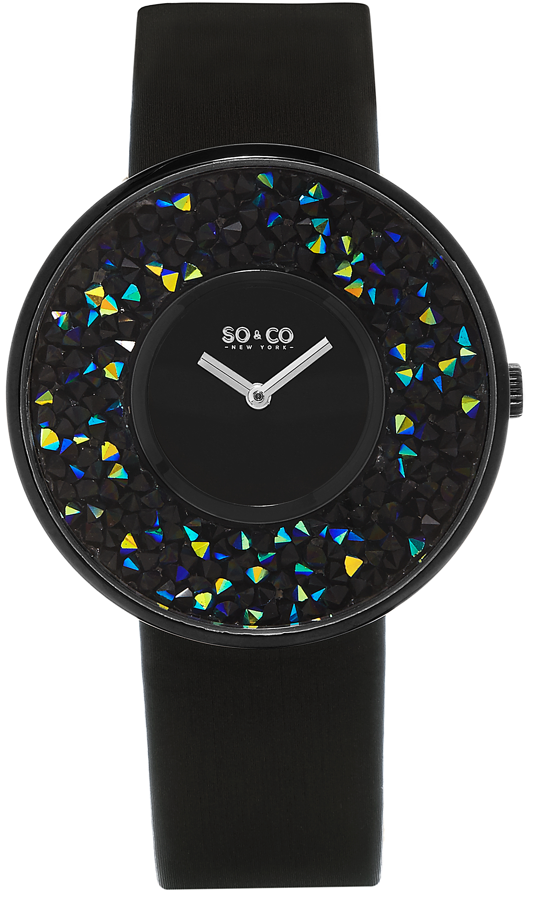 So & Co New York Damklocka 5223.4 SoHo Svart/Satin Ø40 mm - So & Co New York