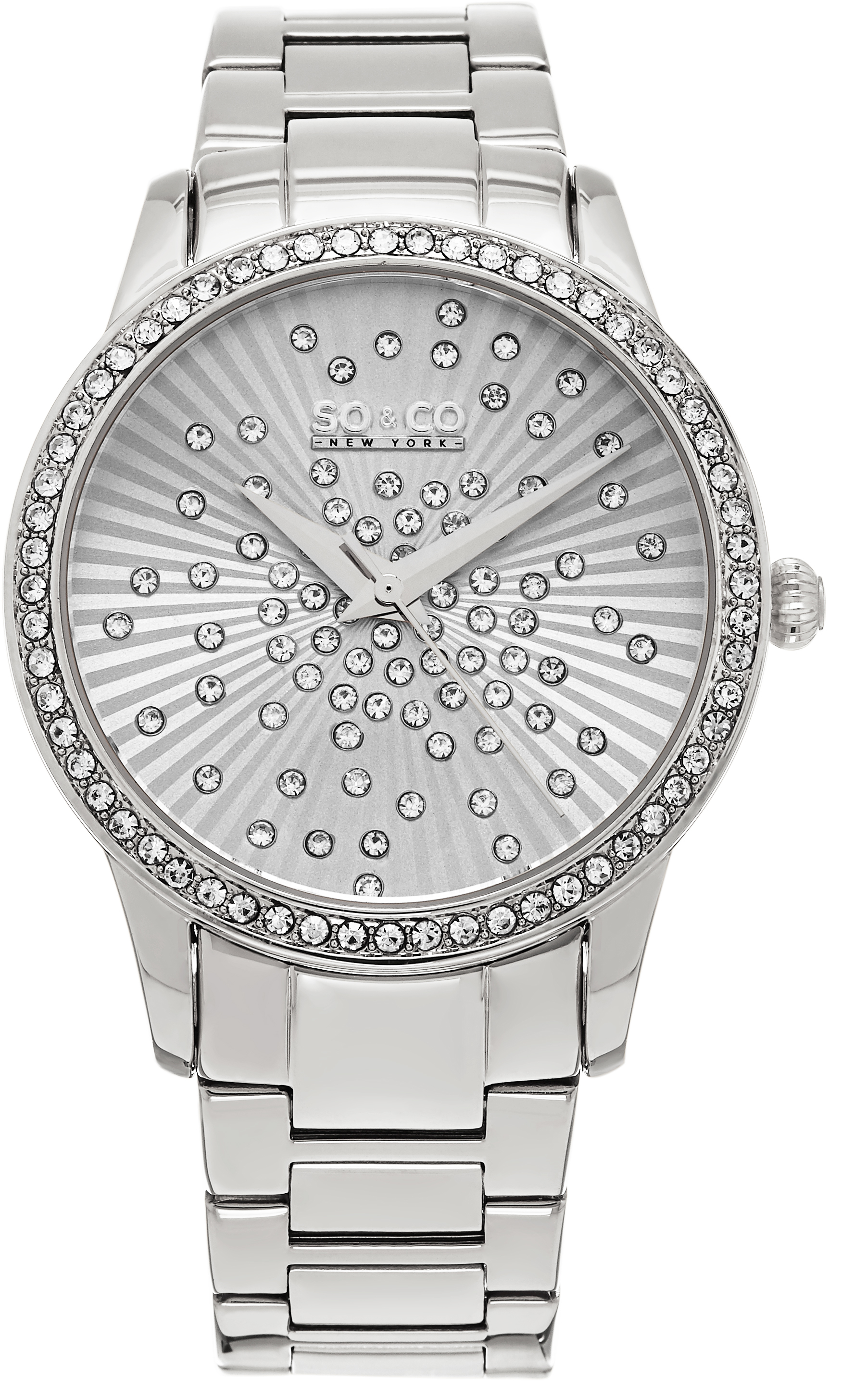 So & Co New York Damklocka 5239.1 Lenox Silverfärgad/Stål Ø40 - So & Co New York