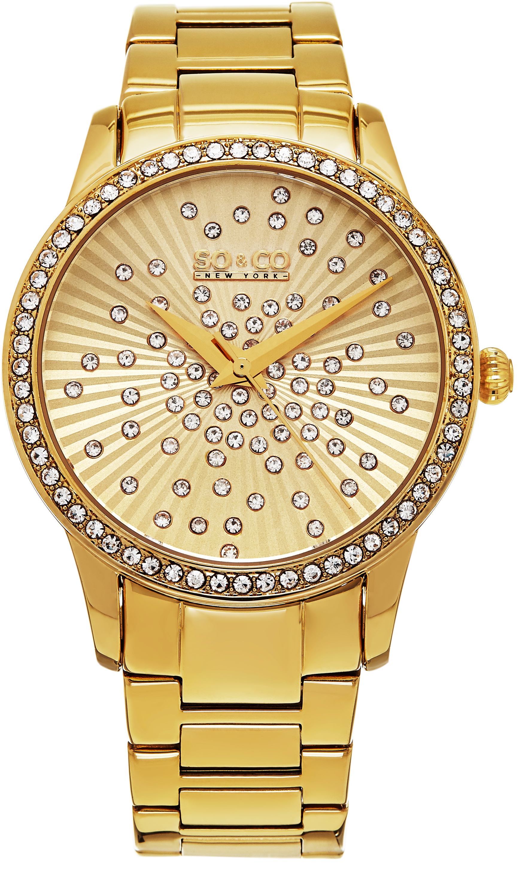 So & Co New York Damklocka 5239.3 Lenox Guld/Gulguldtonat stål - So & Co New York