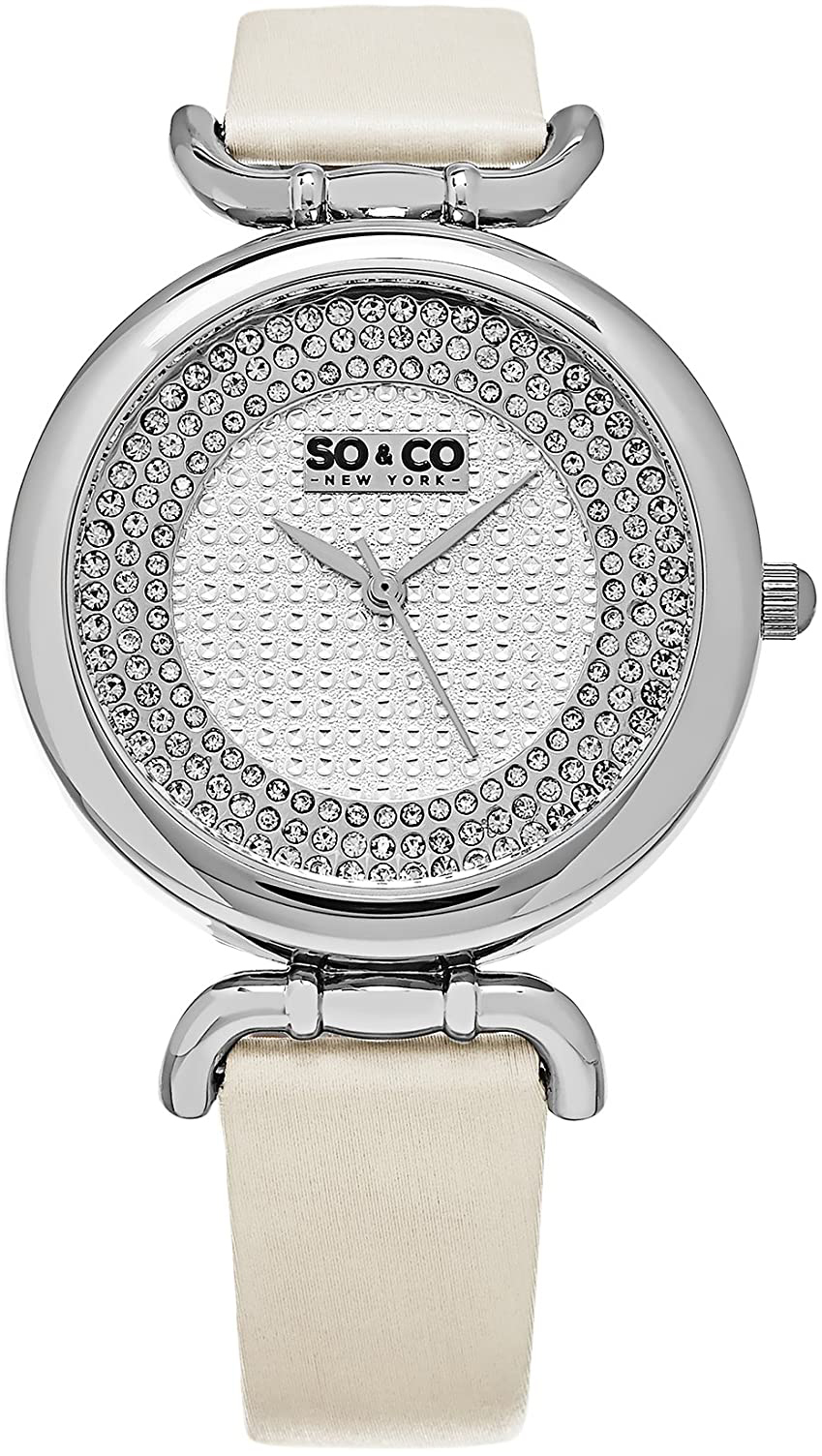 So & Co New York Damklocka 5264.1 SoHo Silverfärgad/Satin Ø38 mm - So & Co New York