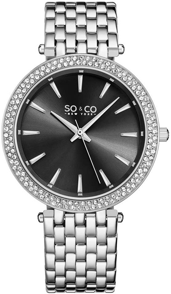 So & Co New York Damklocka 5518.1 Madison Svart/Stål Ø38 mm - So & Co New York