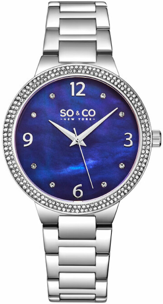 So & Co New York Damklocka 5519B.1 Madison Blå/Stål Ø39 mm - So & Co New York