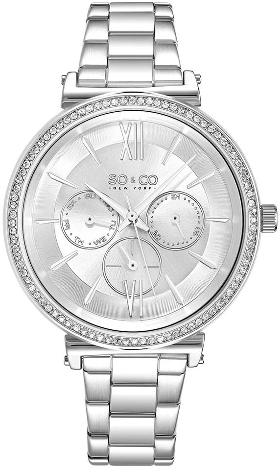 So & Co New York Damklocka 5520.2 Madison Silverfärgad/Stål - So & Co New York