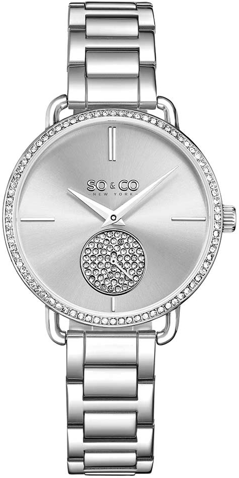 So & Co New York Damklocka 5523.1 Madison Silverfärgad/Stål - So & Co New York