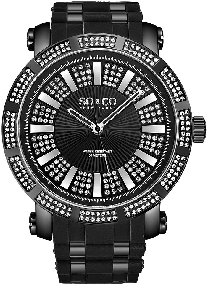 So & Co New York Herrklocka 5564.4 Madison Svart/Stål Ø50 mm - So & Co New York