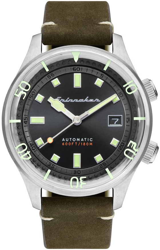 Spinnaker Herrklocka SP-5062-02 Bradner Svart/Läder Ø42 mm - Spinnaker