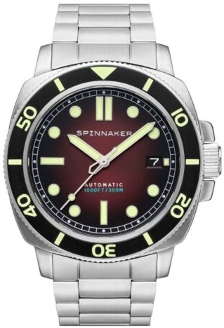 Spinnaker Herrklocka SP-5088-33 Hull Röd/Stål Ø42 mm - Spinnaker