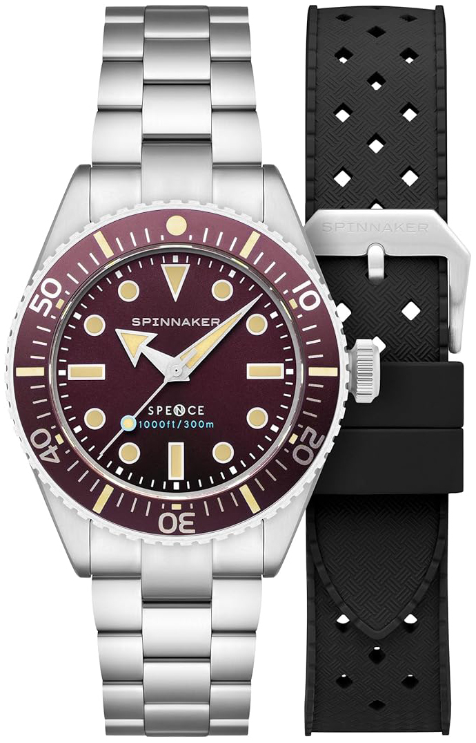 Spinnaker Herrklocka SP-5097-99 Spence Röd/Stål Ø40 mm - Spinnaker