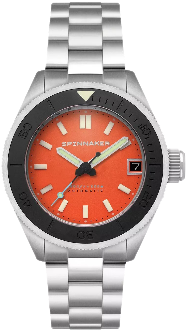 Spinnaker Herrklocka SP-5098-99 Piccard Orange/Stål Ø45 mm - Spinnaker