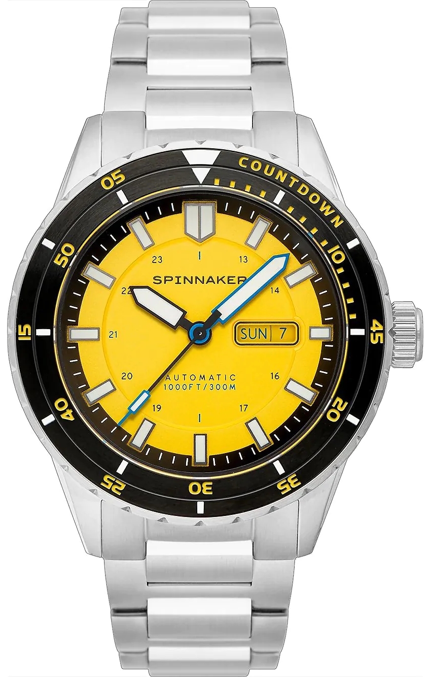 Spinnaker Herrklocka SP-5099-33 Hass Gul/Stål Ø43 mm - Spinnaker