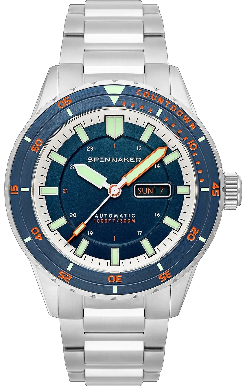 Spinnaker Herrklocka SP-5099-44 Hass Blå/Stål Ø43 mm - Spinnaker