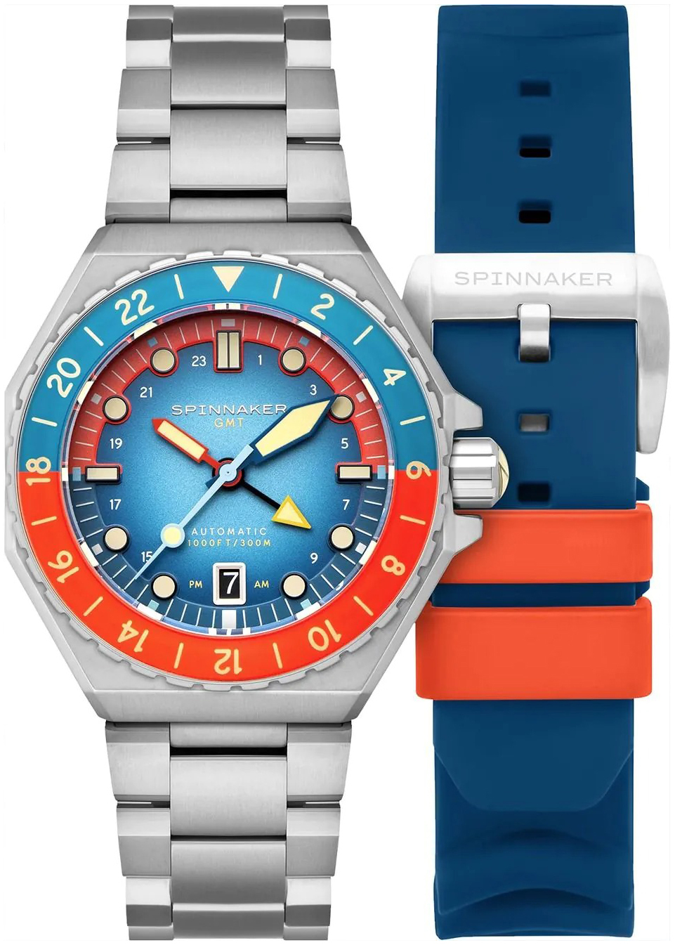 Spinnaker Herrklocka SP-5119-77 Dumas Blå/Stål Ø43 mm - Spinnaker