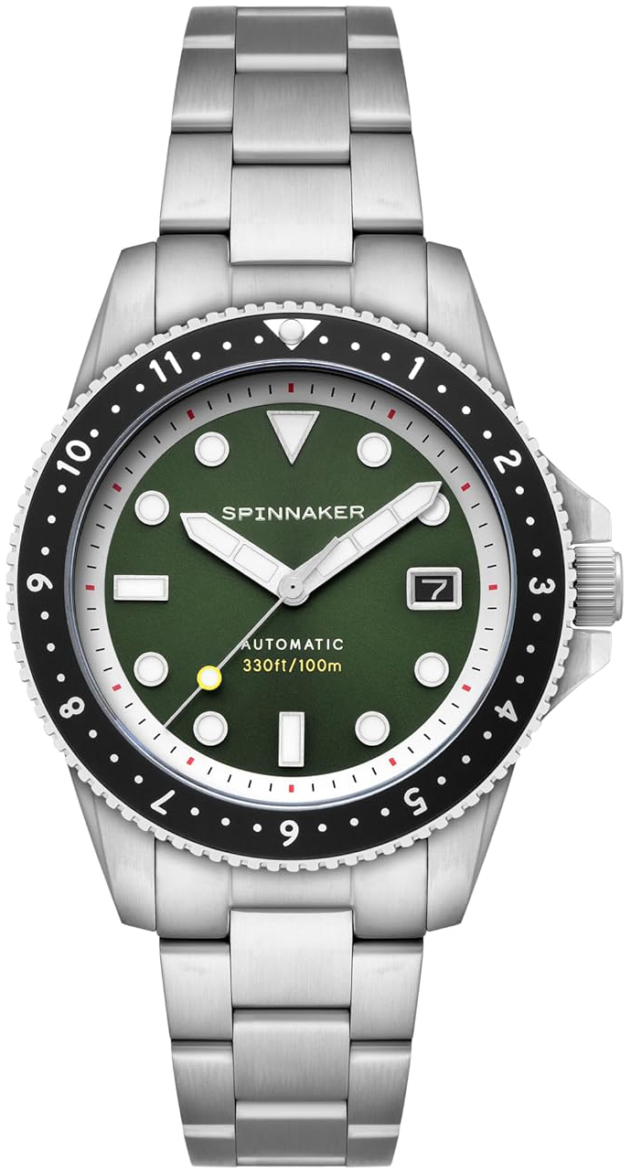 Spinnaker Herrklocka SP-5136-22 Croft Pioneer Grön/Stål Ø42 mm - Spinnaker