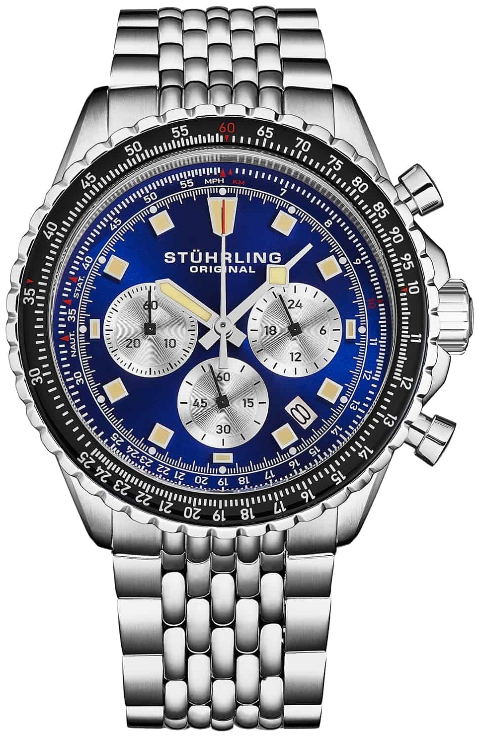 Stührling Original Herrklocka 1010.03 Monaco Race Way Blå/Stål - Stührling Original