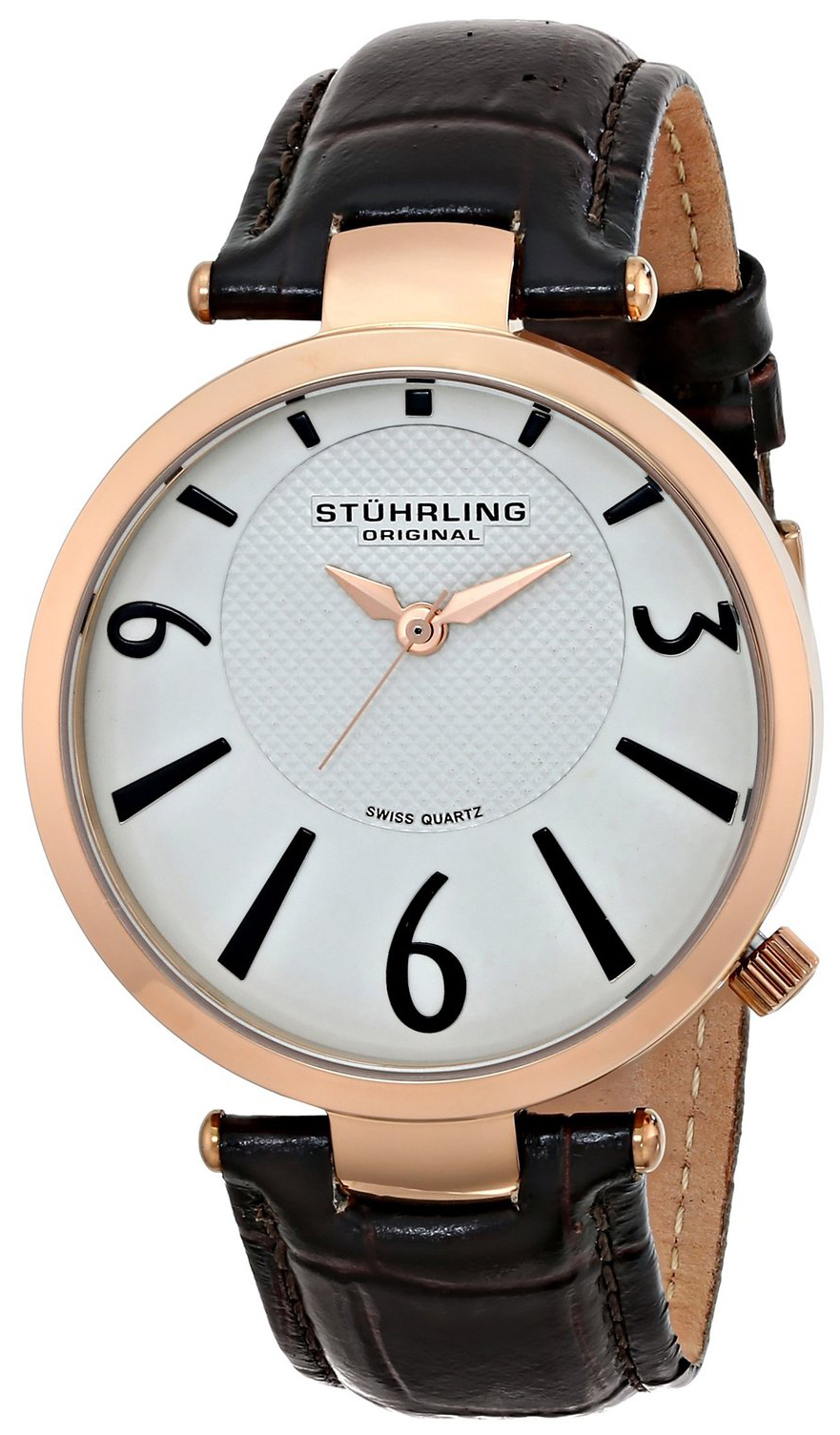 Stührling Original Herrklocka 151.04 Silverfärgad/Läder Ø42 mm - Stührling Original