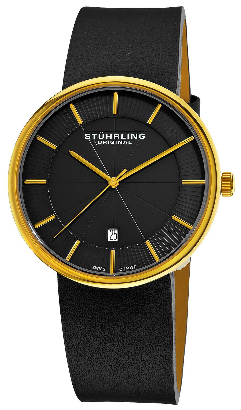 Stührling Original Herrklocka 244.333554 Svart/Läder Ø42 mm - Stührling Original