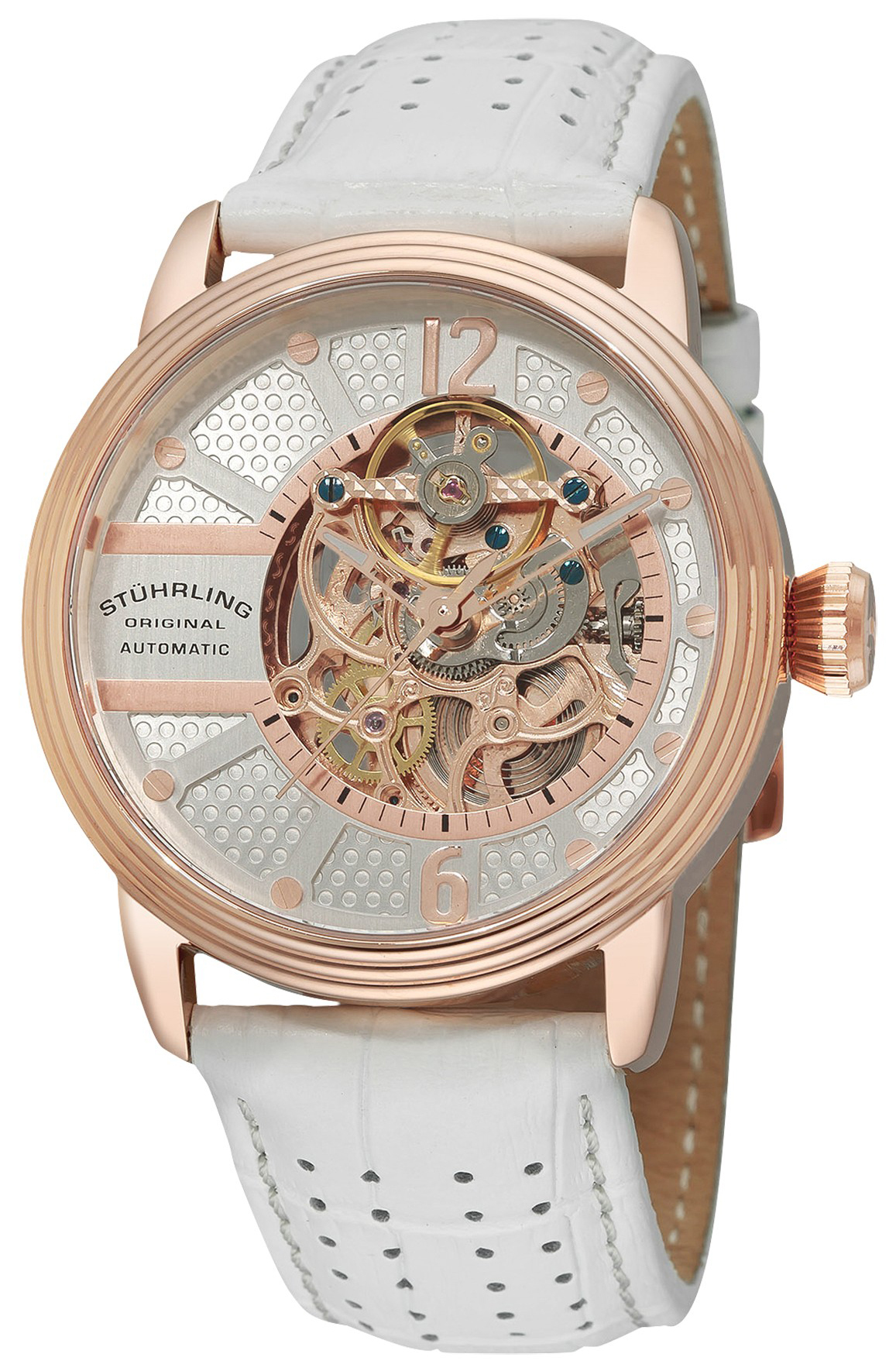 Stührling Original Herrklocka 308A.3345P34 Silverfärgad/Läder Ø44 - Stührling Original