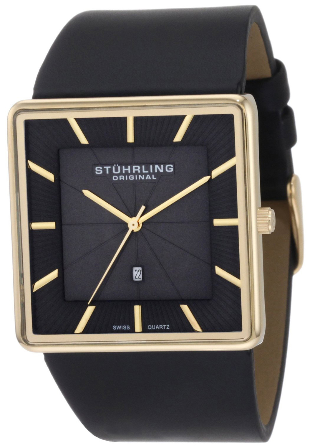 Stührling Original Herrklocka 342.33351 Svart/Läder Ø38 mm - Stührling Original