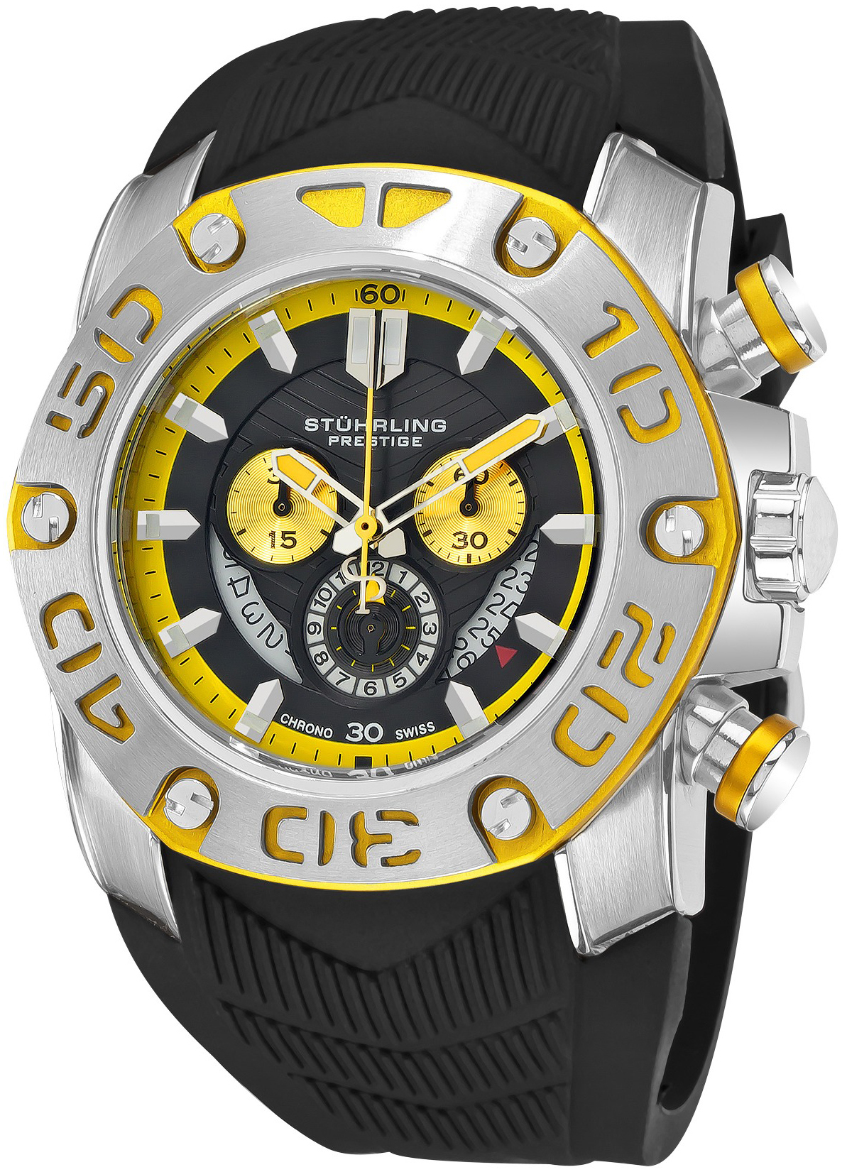 Stührling Original Herrklocka 348821-31 Aquadiver Svart/Gummi Ø52 mm - Stührling Original