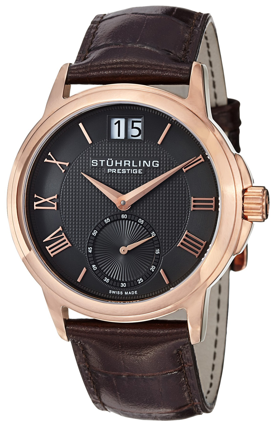 Stührling Original 99999 Herrklocka 384.3345K54 Svart/Läder Ø41 mm - Stührling Original