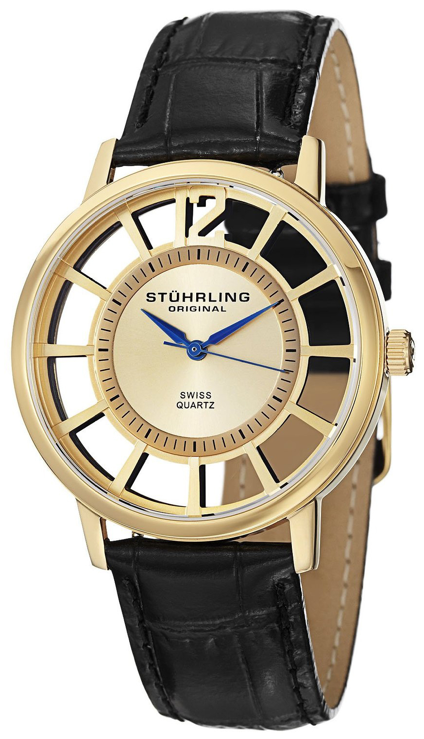 Stührling Original Herrklocka 388S.333531 Guldtonad/Läder Ø40 mm - Stührling Original