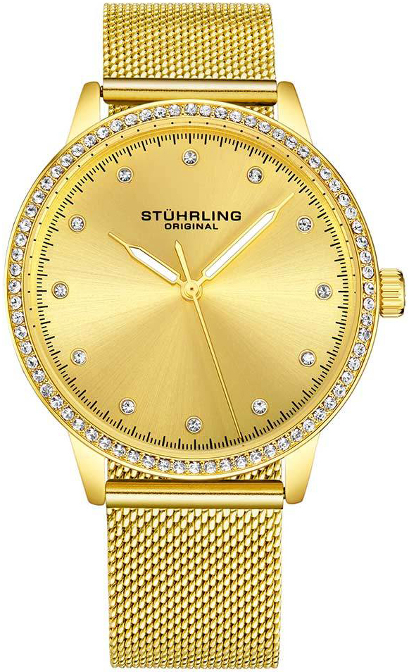 Stührling Original Damklocka 3904.3 Vogue Guld/Gulguldtonat stål - Stührling Original