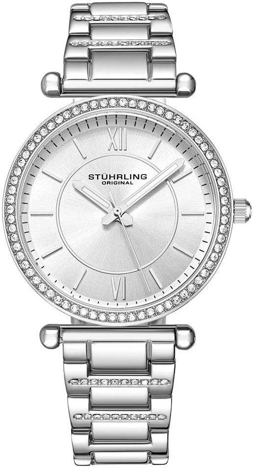 Stührling Original Damklocka 3905.1 Symphony Silverfärgad/Stål - Stührling Original