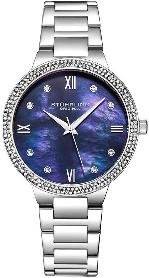 Stührling Original Damklocka 3907.2 Symphony Blå/Stål Ø38 mm - Stührling Original