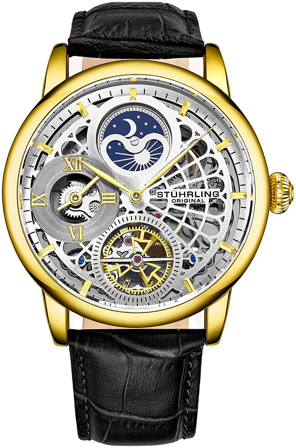 Stührling Original Herrklocka 3926.2 Legacy Silverfärgad/Läder - Stührling Original